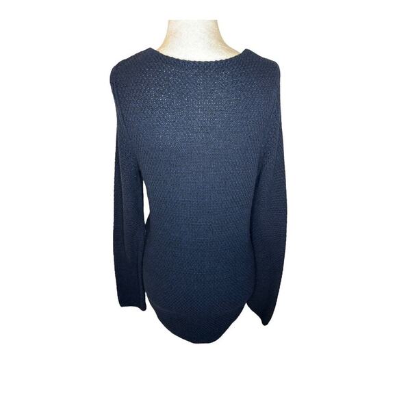 Banana Republic Women’s V-Neck Knit Sweater Blue Size Medium Long Sleeve - Picture 3 of 7